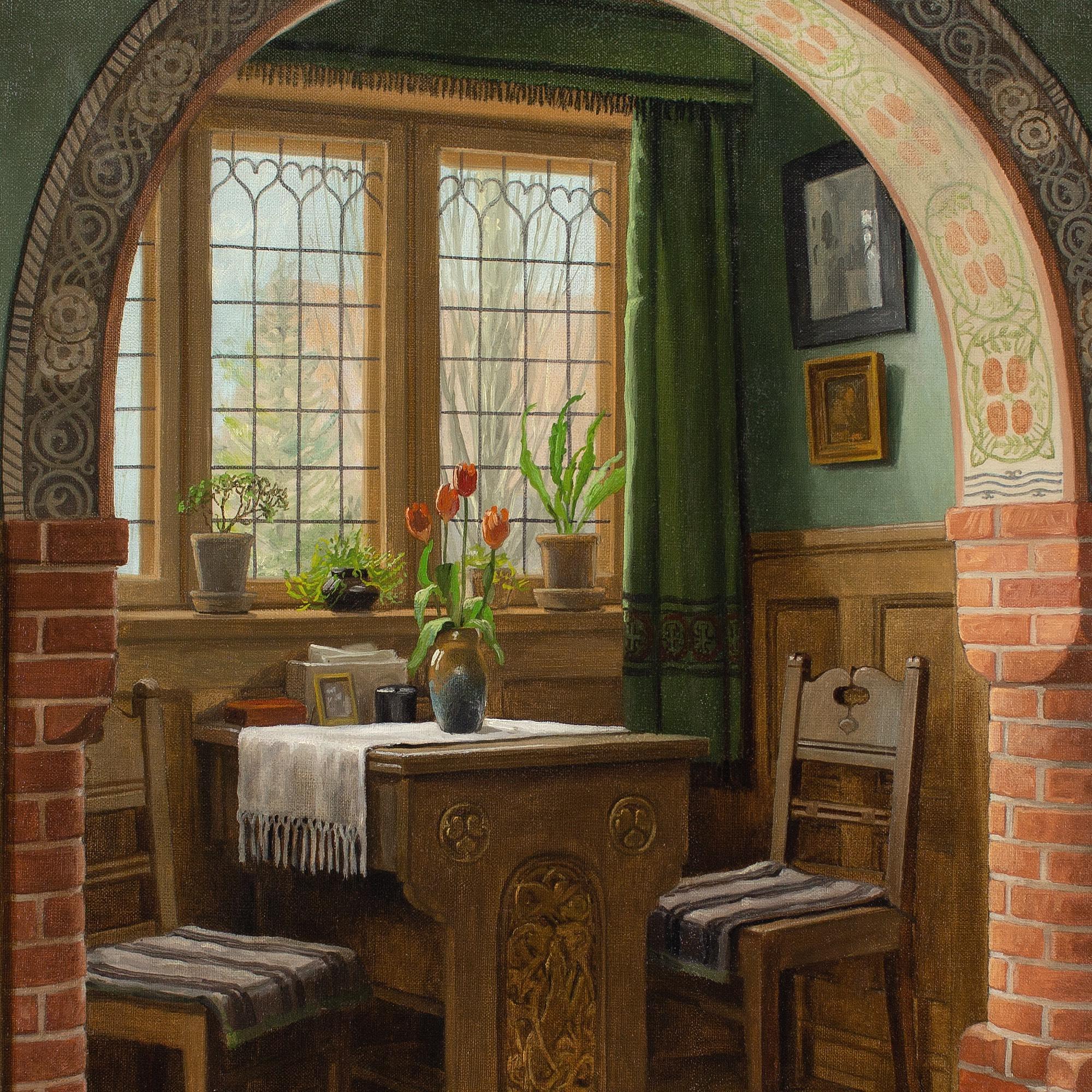 C Sorensen, Interior With Arch & Dining Nook 4