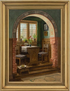 Vintage C Sorensen, Interior With Arch & Dining Nook