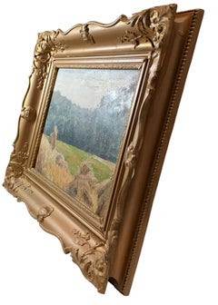 C. Stolz Painting On Board, Dated 1944 In Gilt Frame