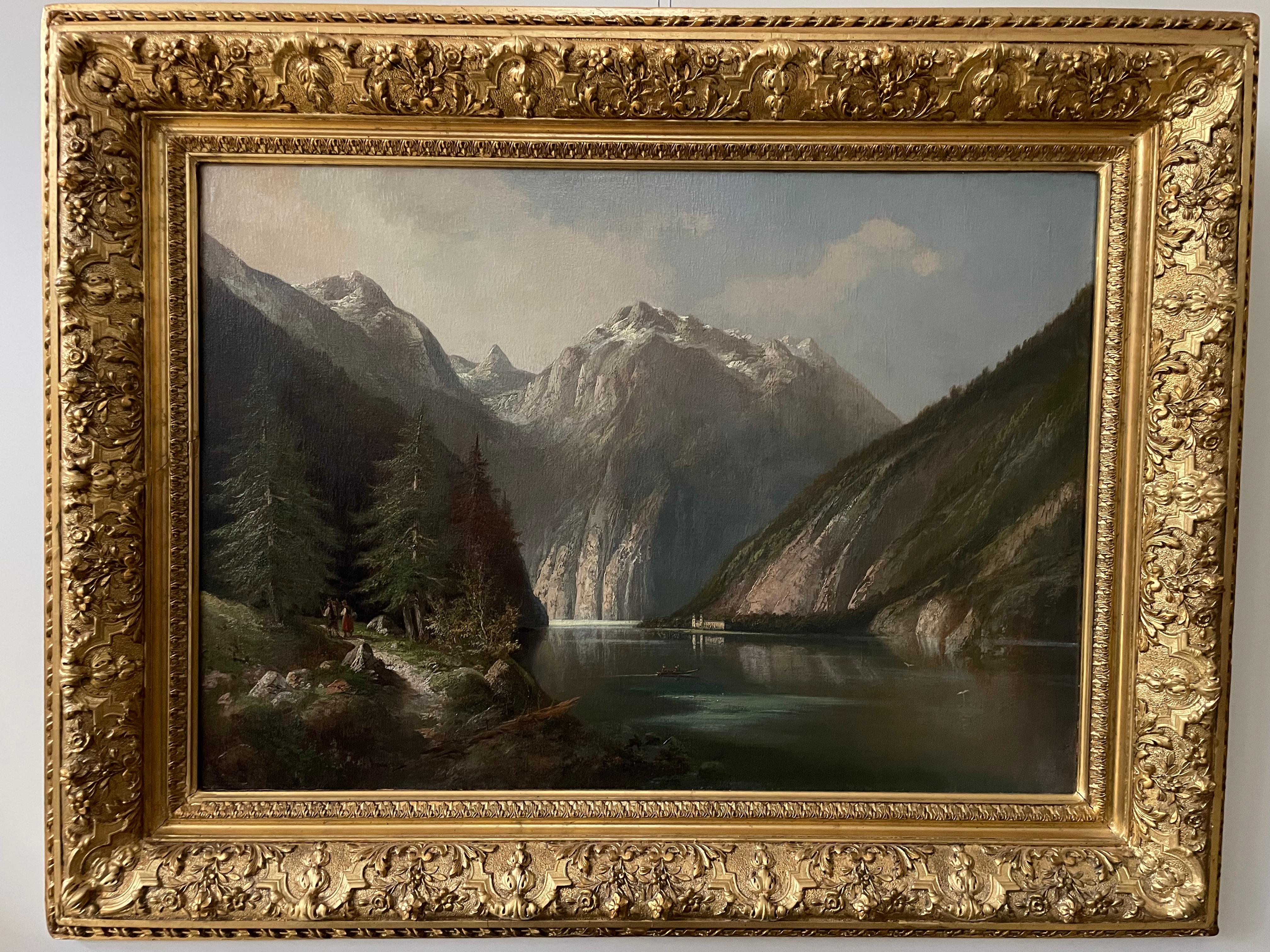 "Kinder mit Boot auf dem Königssee, Deutschland"