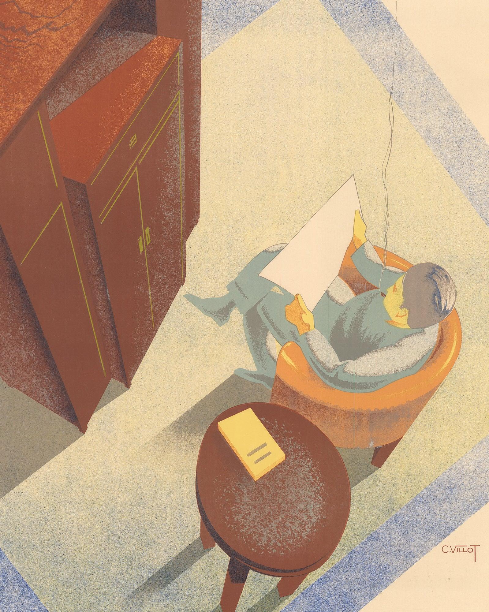 Grand Pasteur è una pubblicità simbolica in stile art déco di C. Villot. L'opera è stata realizzata nel 1935 circa per un negozio di mobili situato a Chambery, nel sud-est della Francia. L'opera d'arte è disegnata con linee pulite e nitide e con una