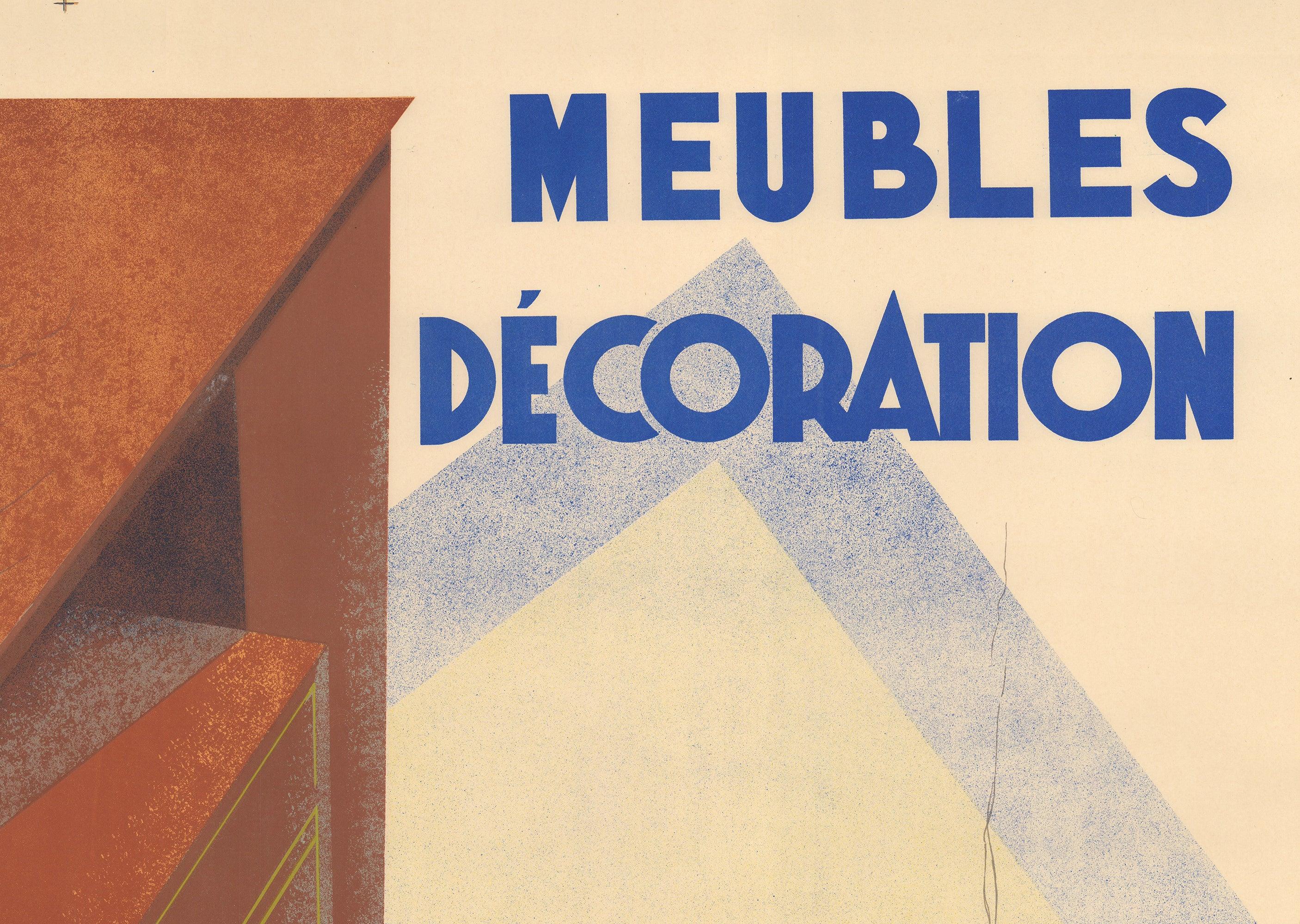 Charles Villot 'Grand Pasteur' 1935, Vintage Poster, Linen Backed in vendita 1