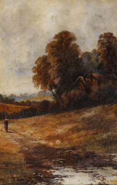 C. Weston - 1914 Oil, Path to the River