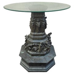 Antique C Zocchi (after), Monument To Dante, Bronze Reduction, Late 19th/early 20th Cent