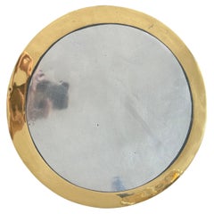 C066 Circular place mat cast Brass and Aluminium