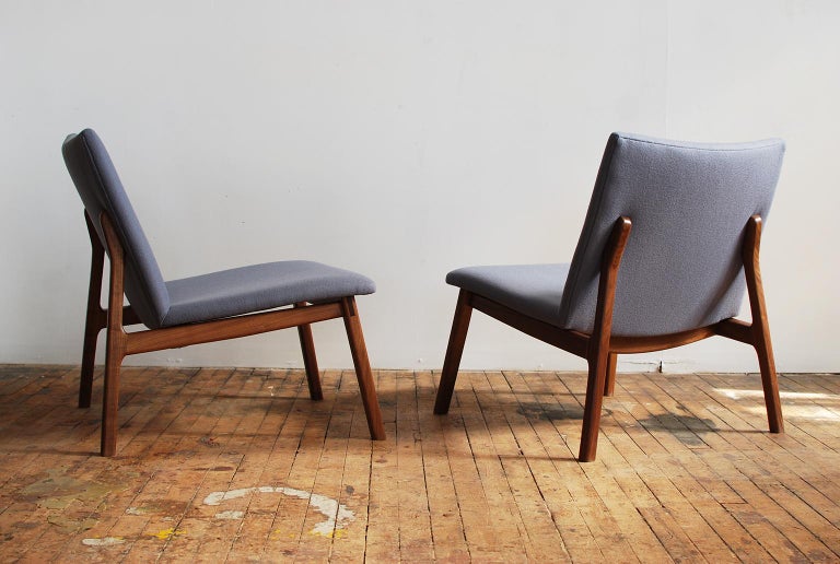 C07 Handmade Upholstered Lounge Chair in Solid Walnut by Jason Lewis