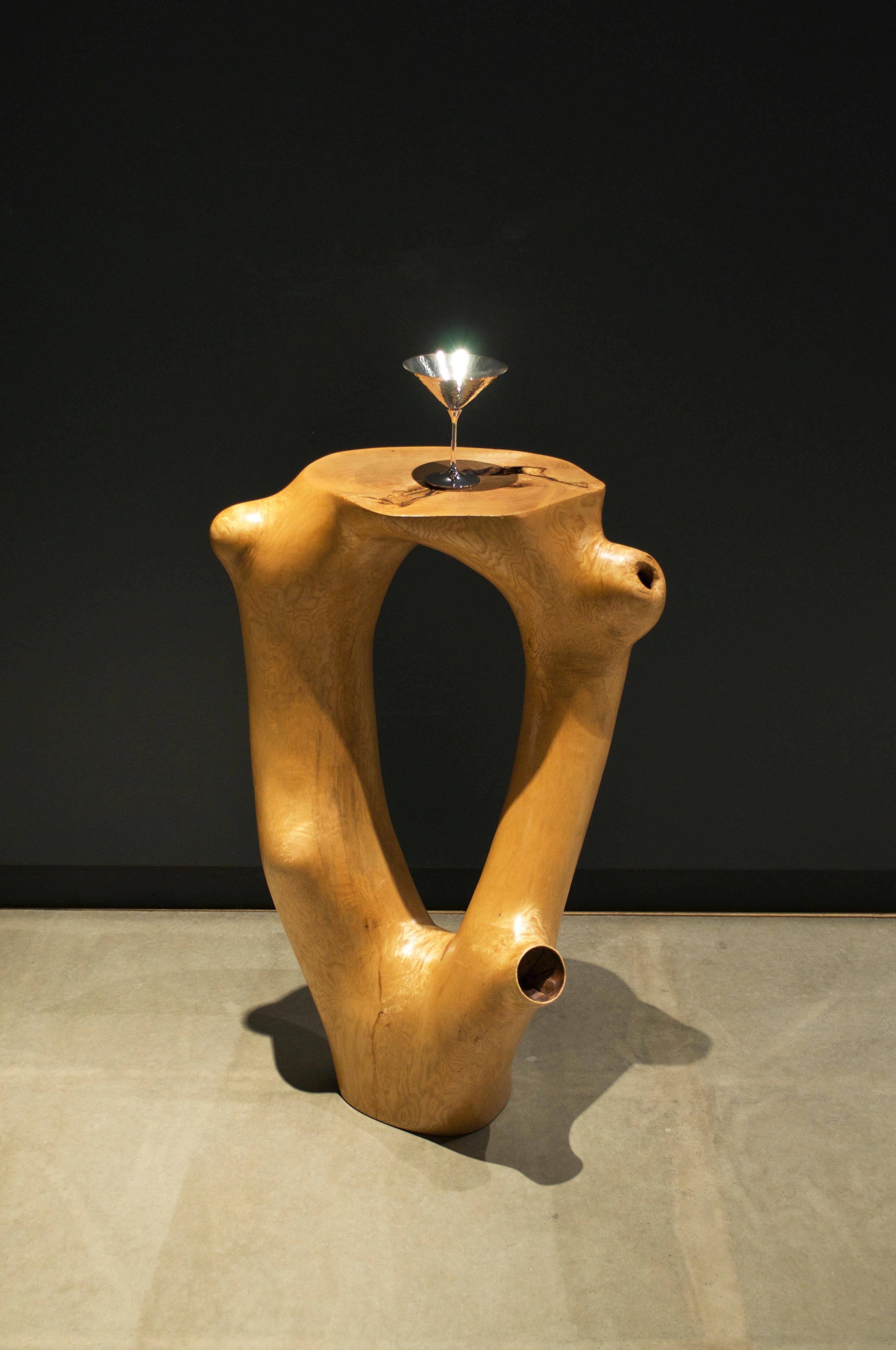 C1051 Decorative Table in Beech Wood by Jörg Pietschmann For Sale 4