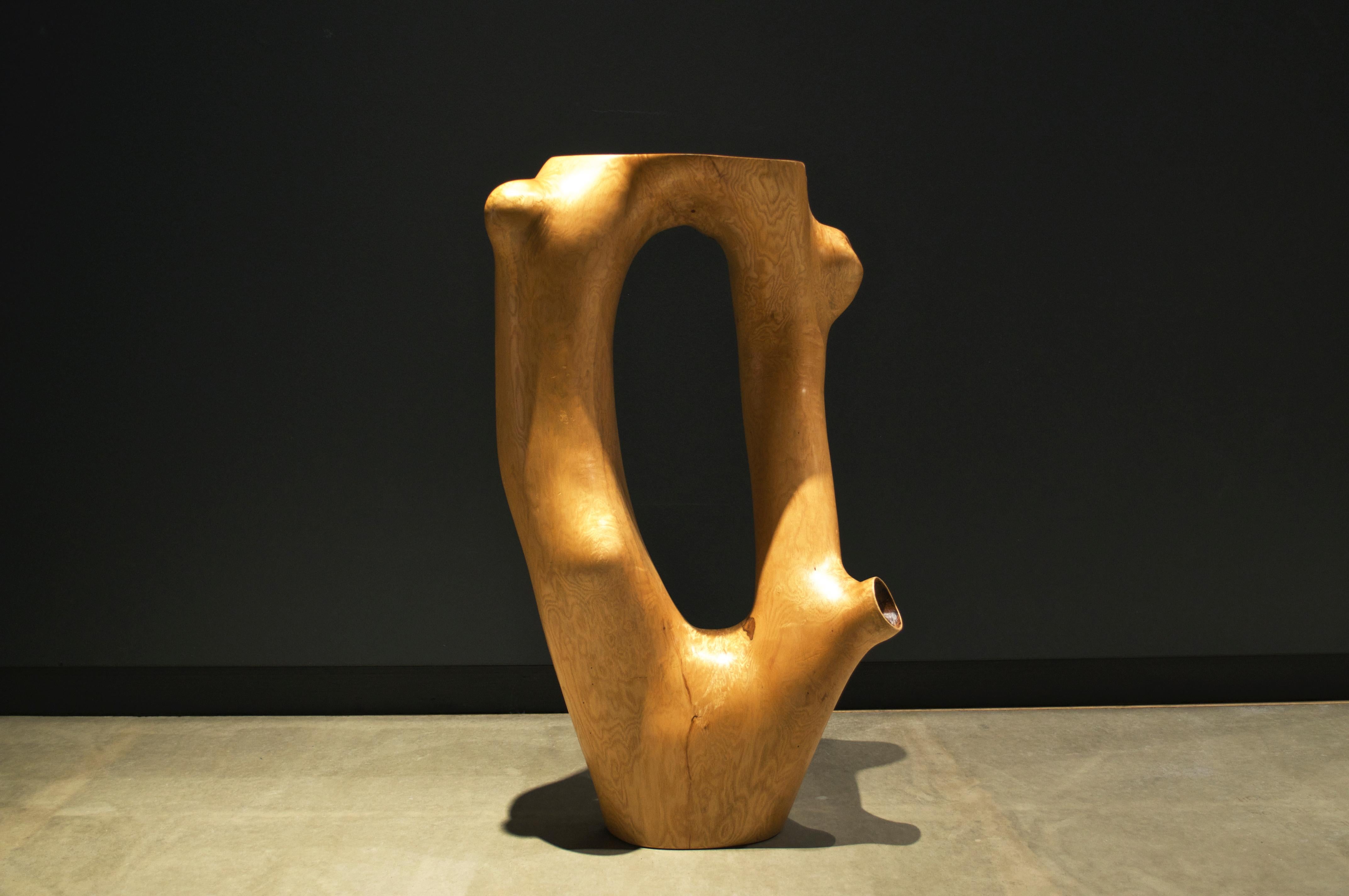 Post-Modern C1051 Decorative Table in Beech Wood by Jörg Pietschmann For Sale