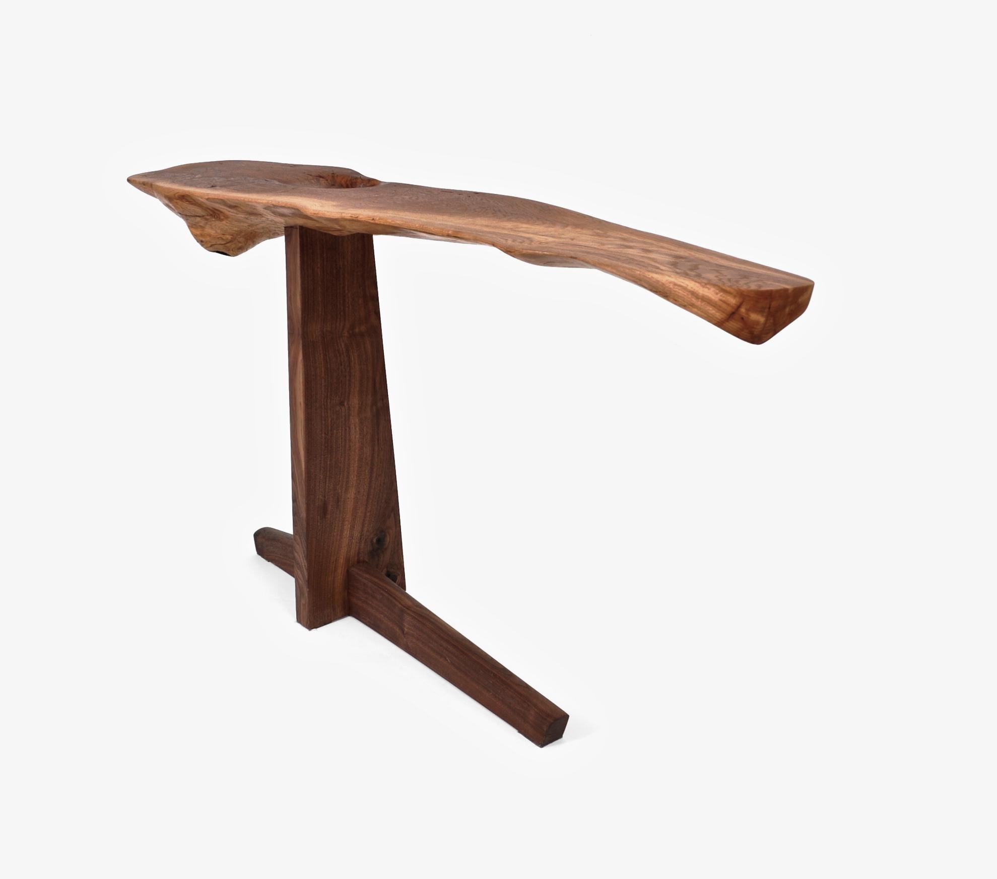 Noyer Table console C1094 en Oak Oak et European Walnut Wood par Jörg Pietschmann en vente