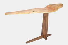 C1104 Console Table in Beech And Walnut Wood by Jörg Pietschmann