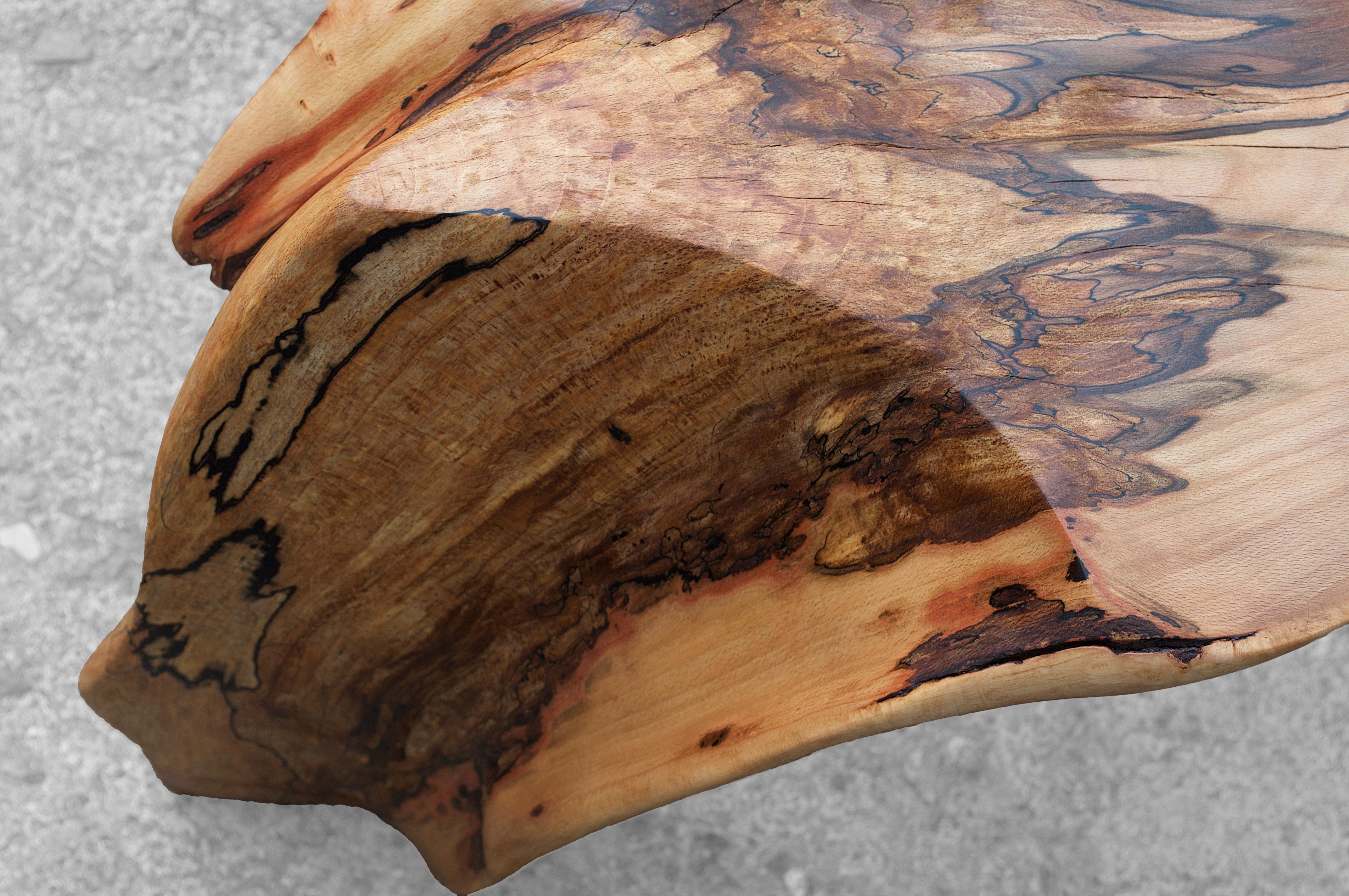 Post-Modern C1166 Console Table in Beech And Smoked Oak Wood by Jörg Pietschmann For Sale