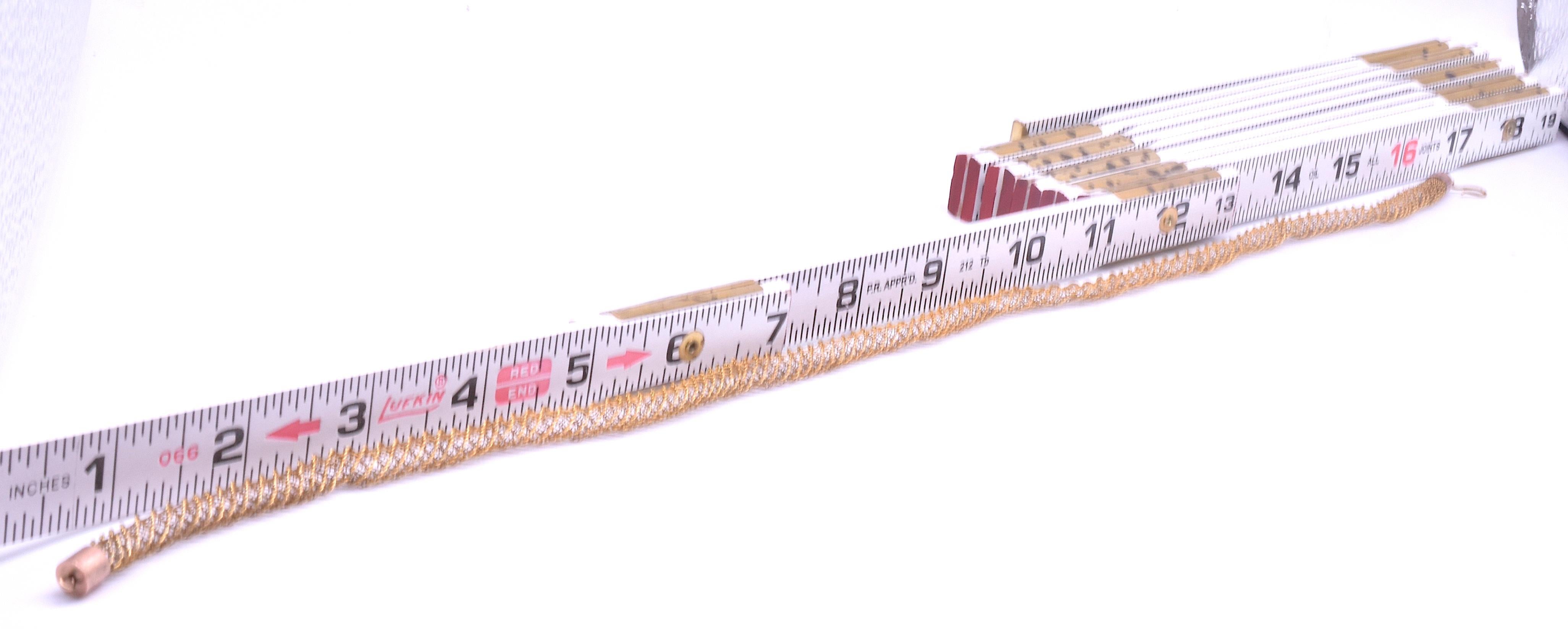 15 Karat röhrenförmiges, zartes Mesh-Halskette, um 1850 im Angebot 2