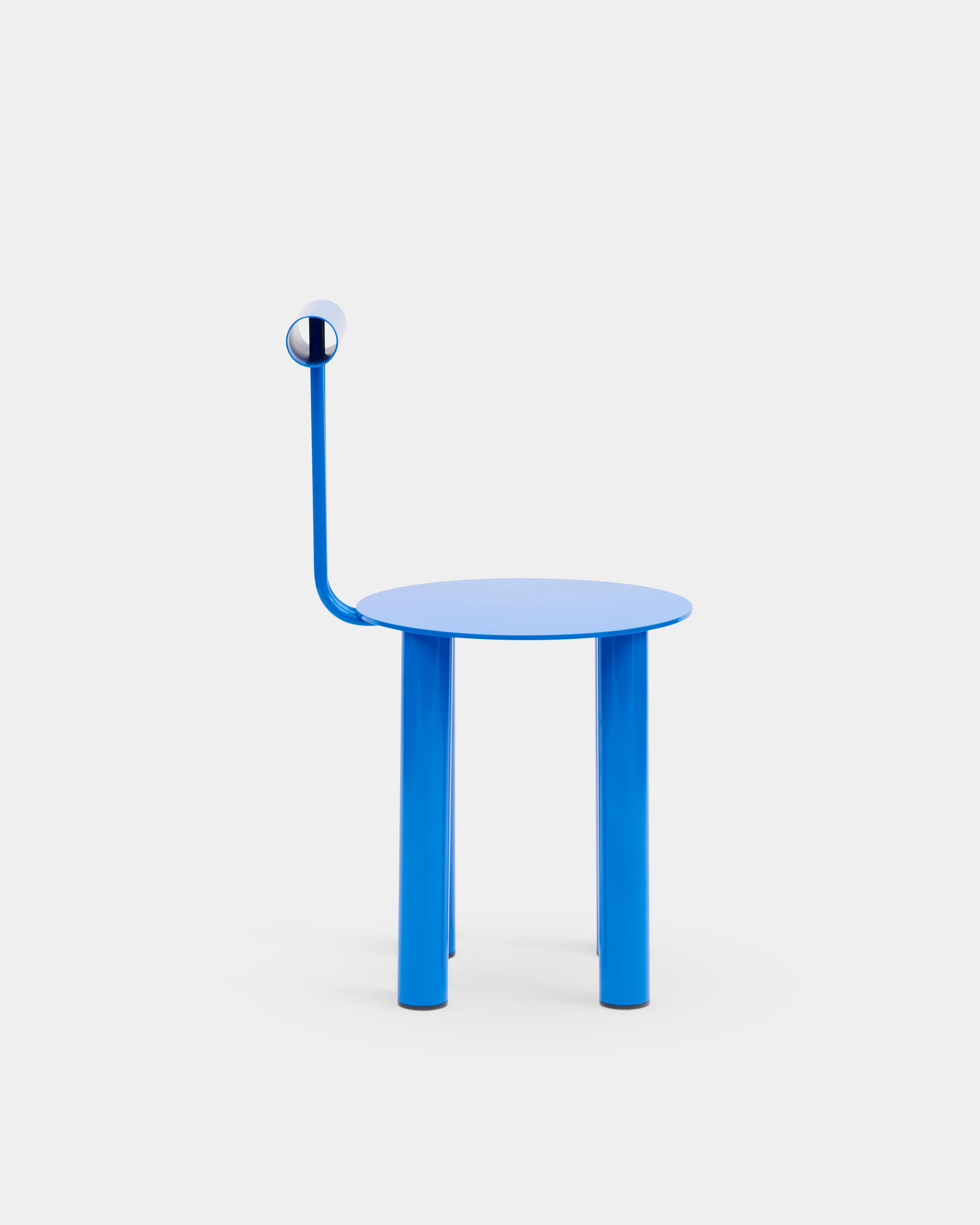 Stuhl C1513, blau, von Daniel Schmidt (Deutsch) im Angebot