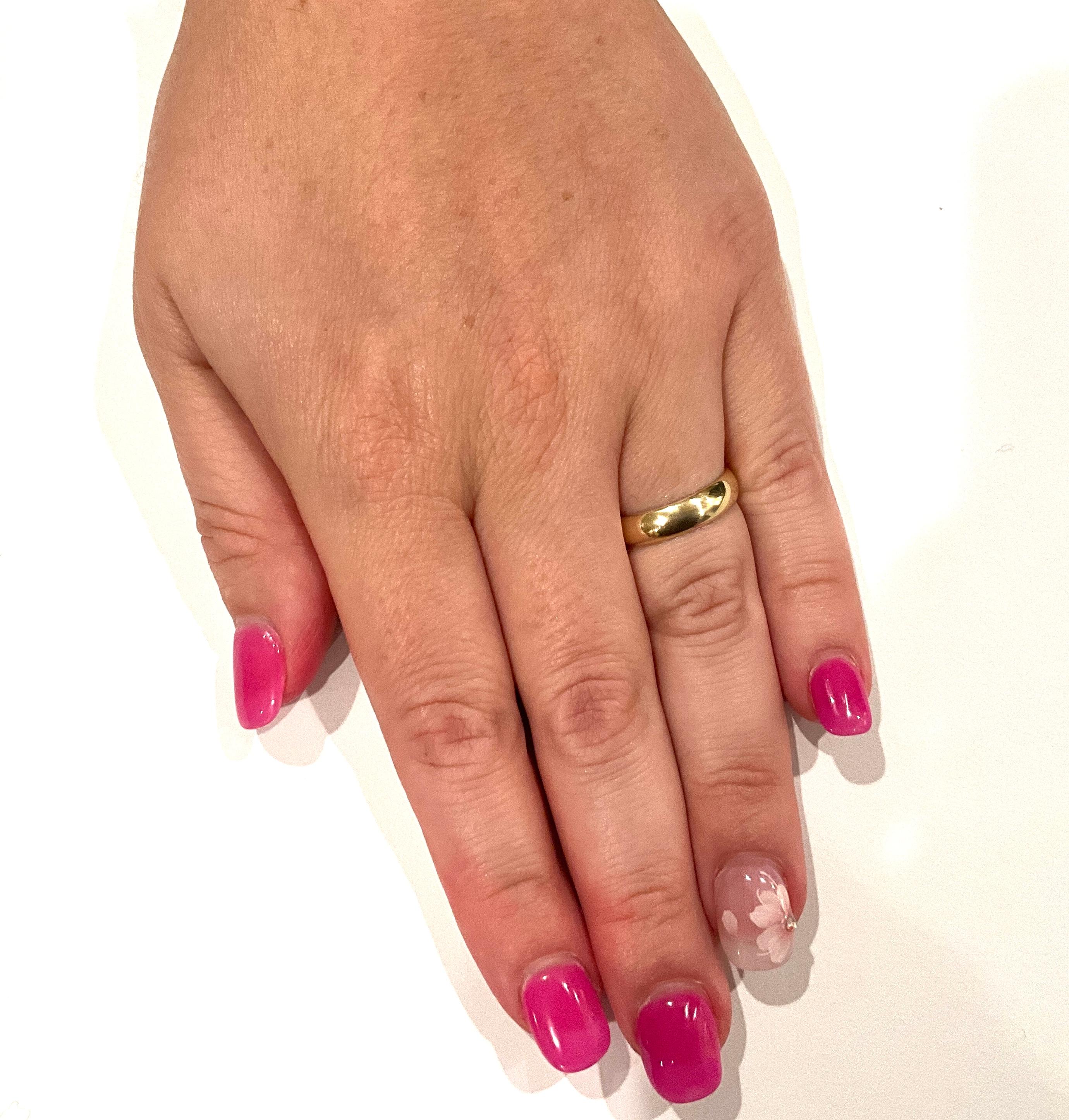 C1690 Anello a cerchio in Posey 22K con motto 