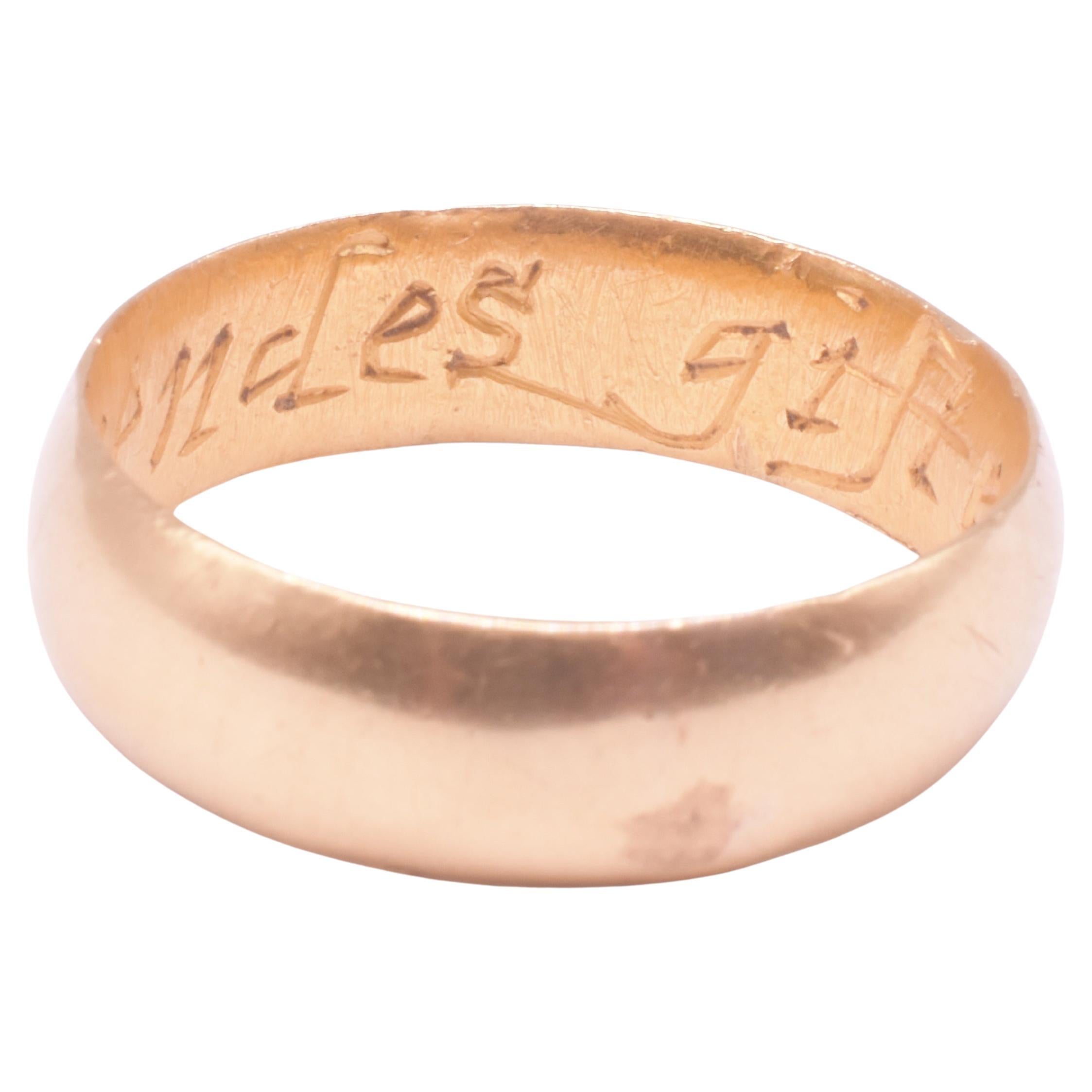 C1690 22K Posey Ring,  "A Frende's Gifte"
