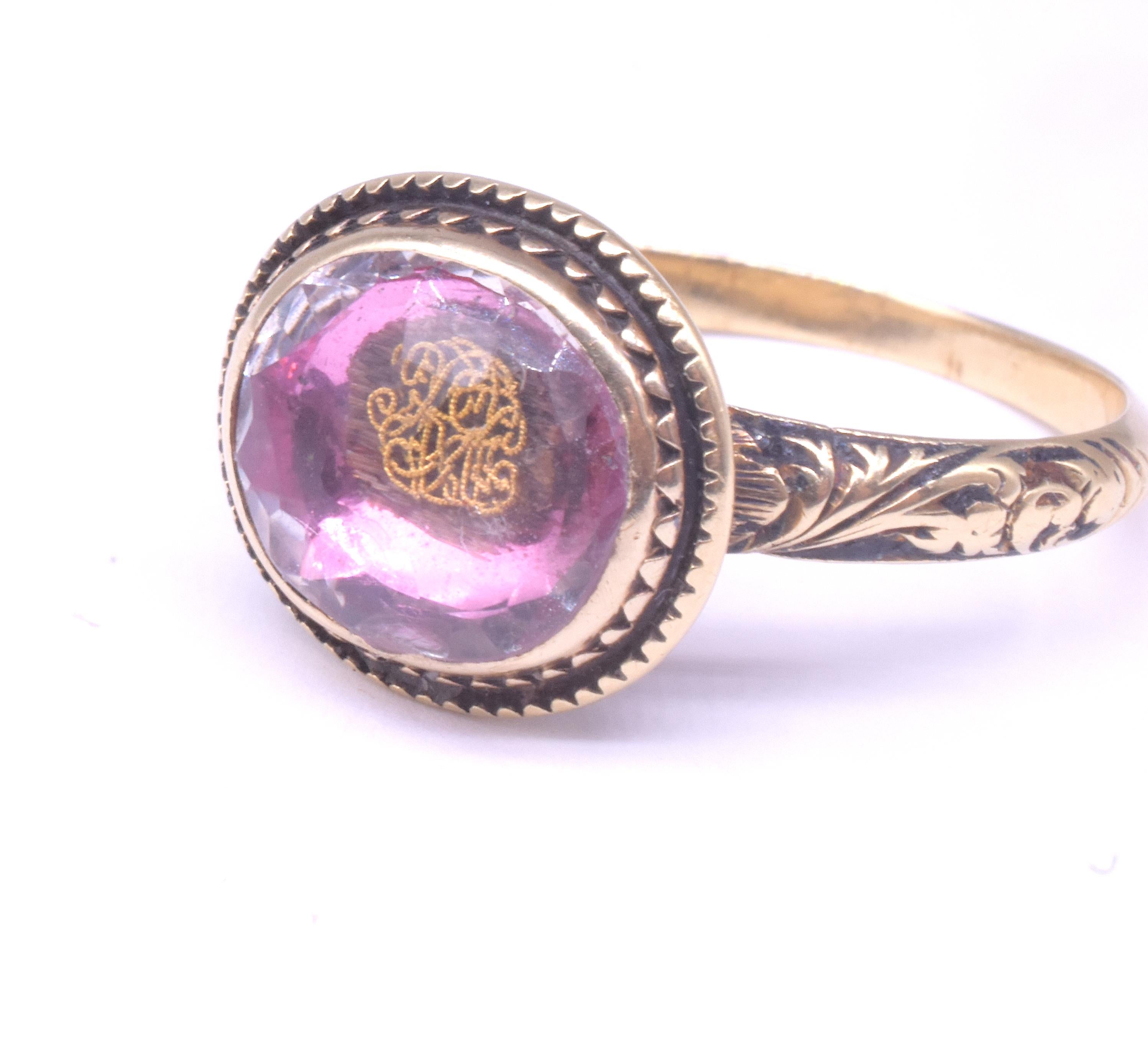 C1700 Anello di fidanzamento in cristallo del periodo Stuart a 18 carati con filo di ferro intrecciato In condizioni buone in vendita a Baltimore, MD