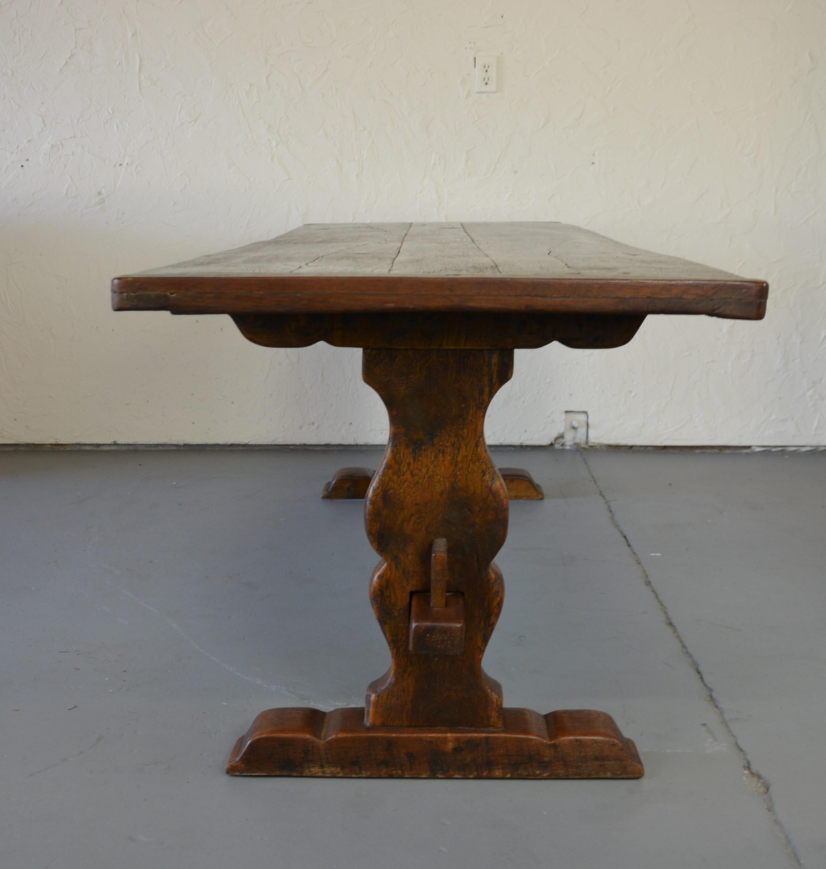 English c1720 Refectory Table in the 