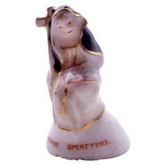 C1745 Chelsea Porcelain Seal of a Nun, "Amour Spirituel", Charles Gouyn Period