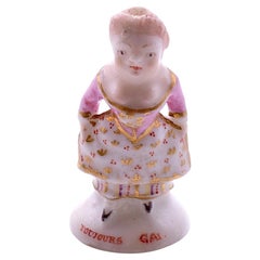 C1745 "Lady Dancing", Chelsea Factory Porcelain Seal, Charles Gouyn Period