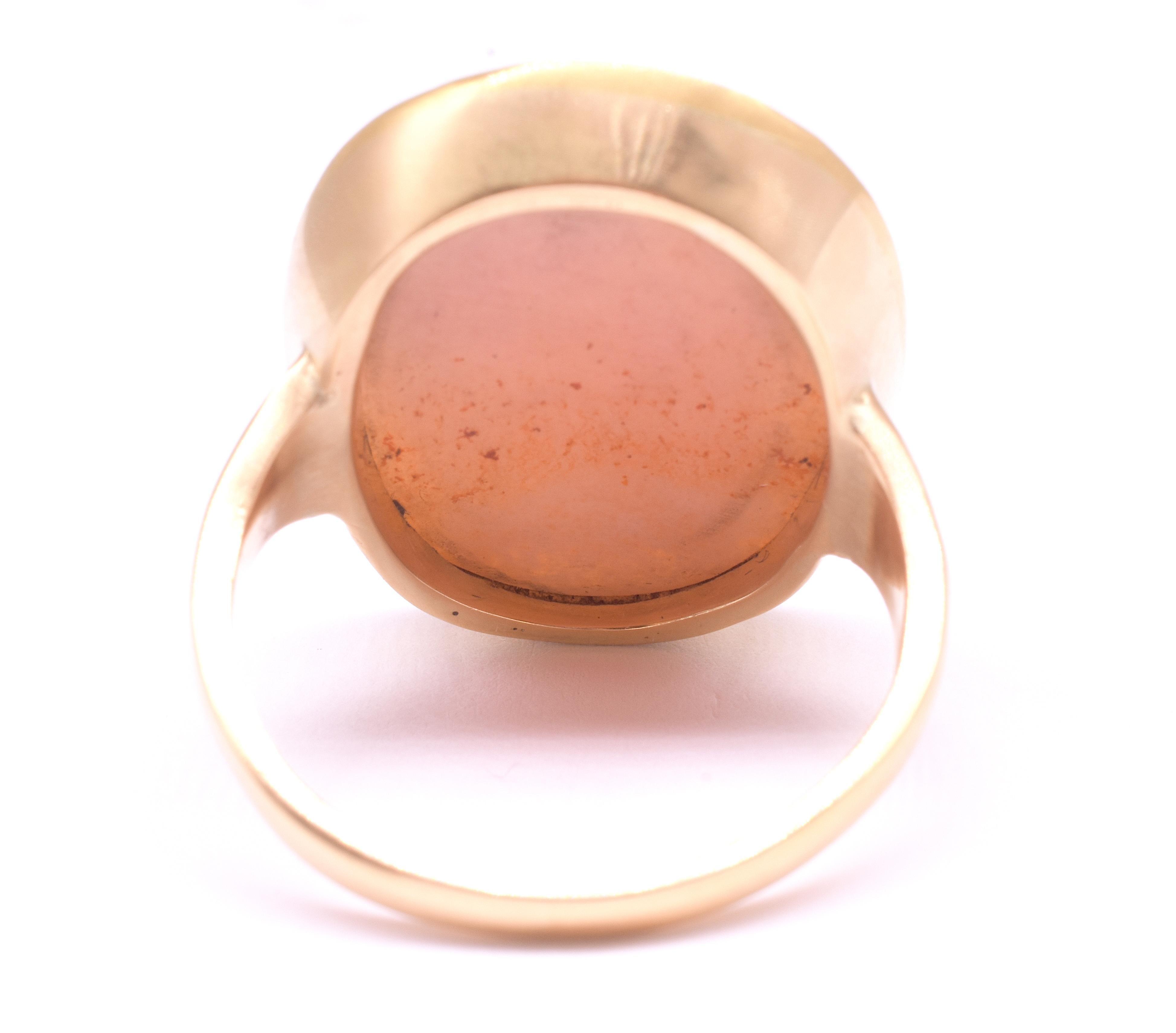 Camée néoclassique en pierre dure 18 carats représentant le héros grec Persée, vers 1800 en vente 11