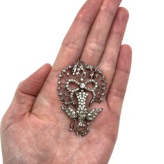c.1800 Silver and Paste French Saint Esprit Antique Pendant