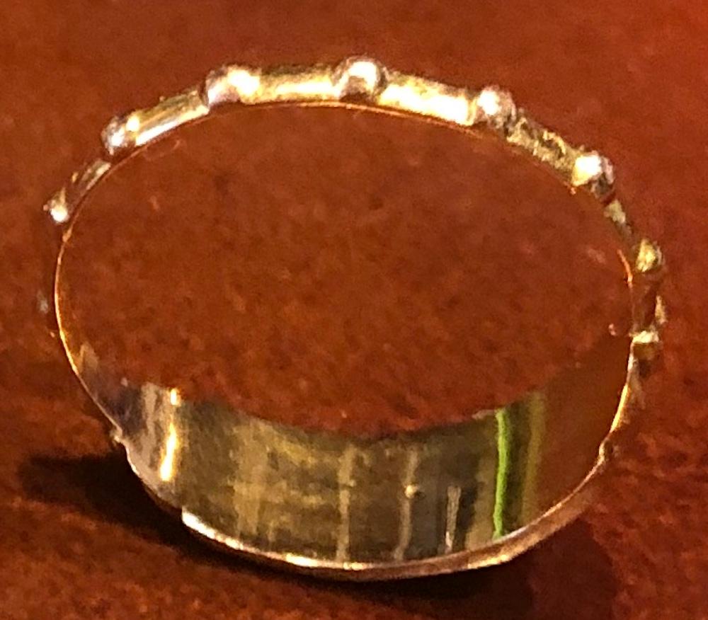 Women's or Men's C1830 Faith Hope and Charity Enamel Ring sz 6 For Sale