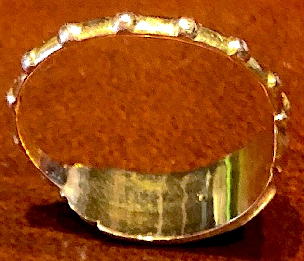 C1830 Faith Hope and Charity Enamel Ring sz 6 For Sale 1