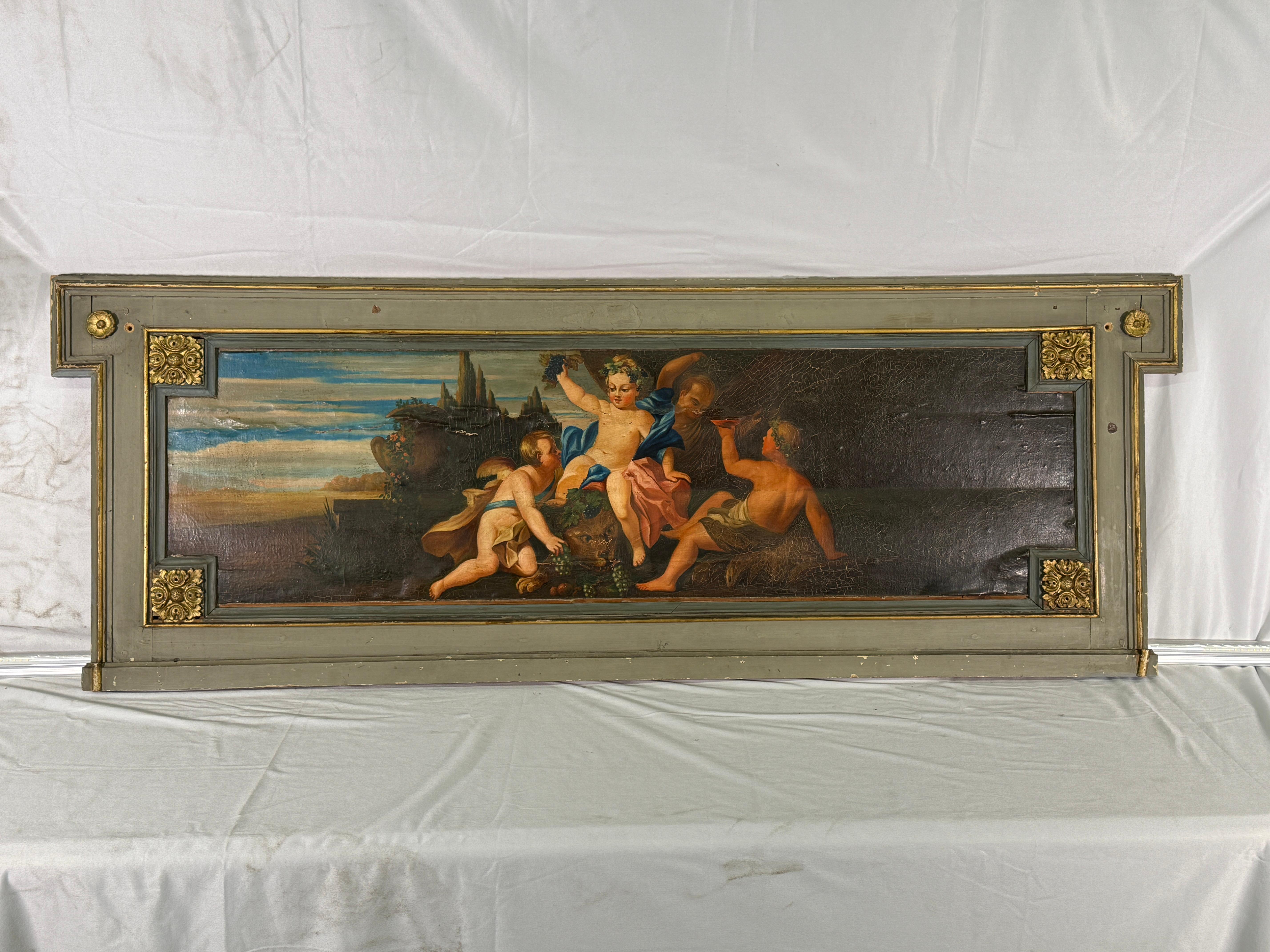 C1830 Paar französische Übertüren aus dem 19. 
Schöner Condit - gekauft in Frankreich. Altersgerechte Abnutzung, siehe detaillierte Fotos oder Nachricht an uns mit Fragen. 