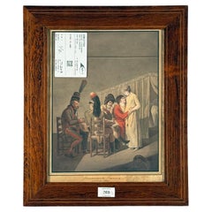 C1830. Pair of French Colored Engravings Amusing Francouis