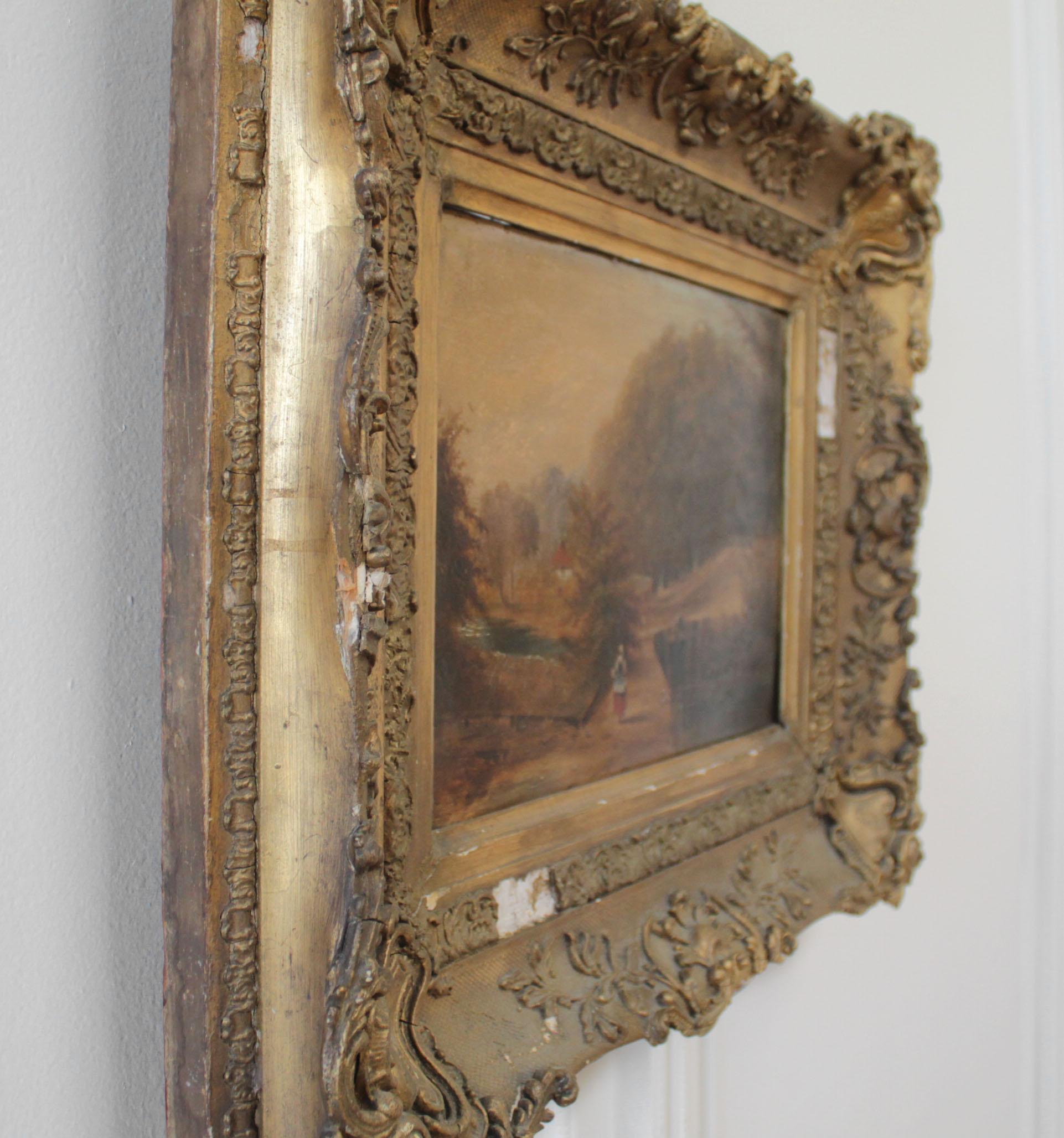Roberson and Miller Oil on Canvas, circa 1835 For Sale 1