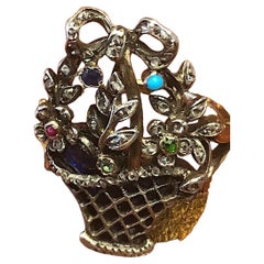 C1820 18K Gold and Silver Giardinetti Ring