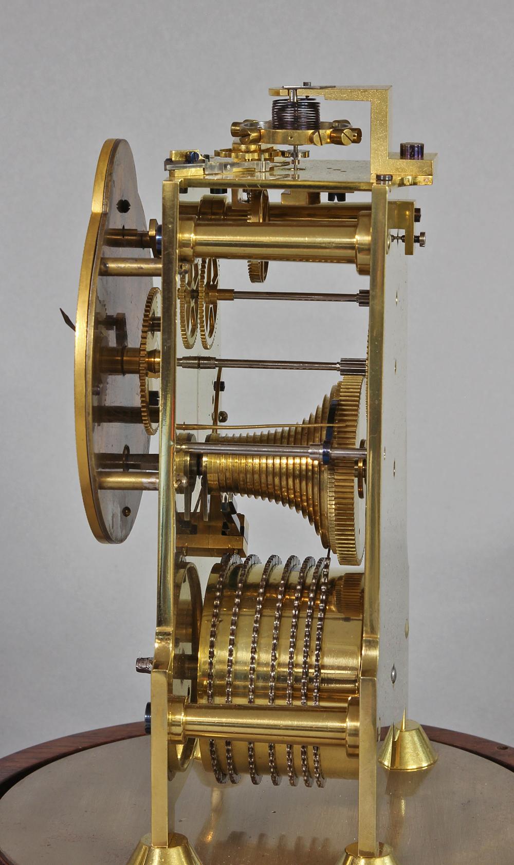 Brass c.1840 English Mantle Chronometer Clock