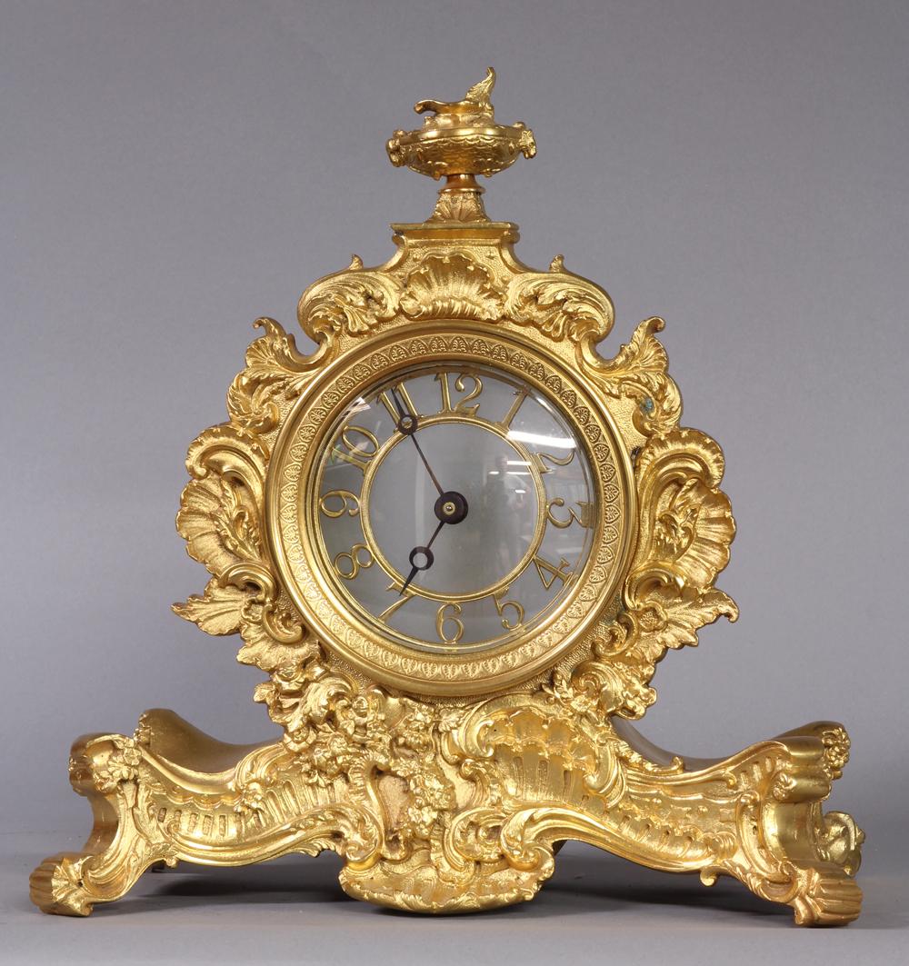 c.1840 English Ormolu Night Clock by John Pace For Sale 1