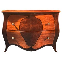 Antique French Serpentine Fronted Miniature Chest, circa 1850