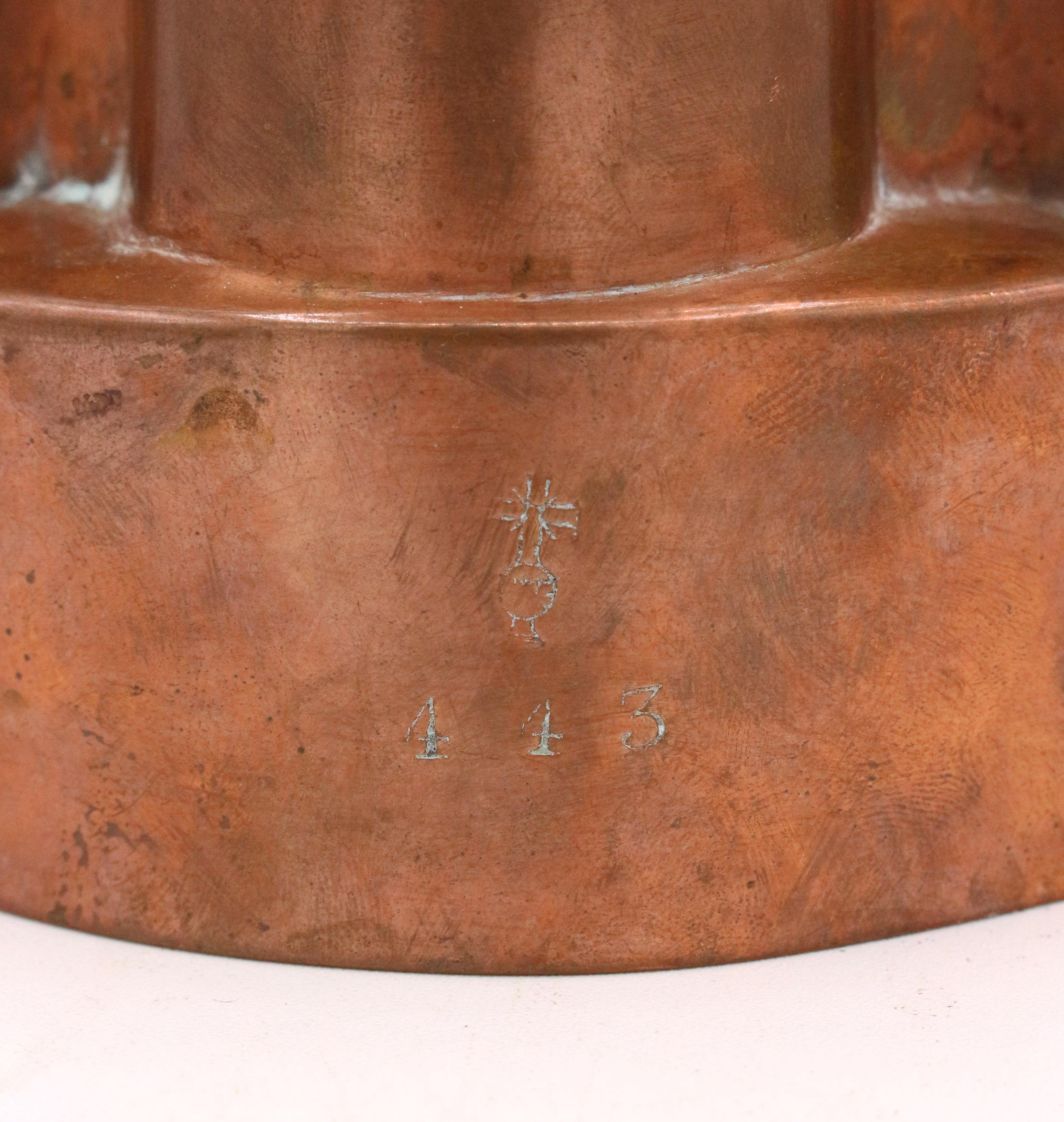 c.1860-75 English Copper Jelly Mold by Benham 3