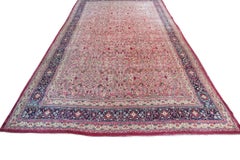c1870 Rose Antique Lavar Kermanshah Fine Geometric Rug 11x17ft 138cm x 519cm