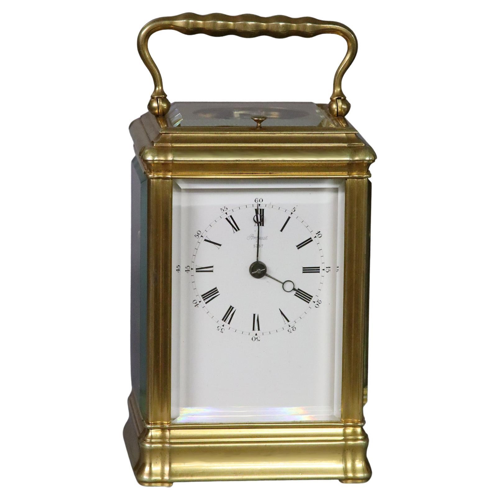 c.1876 French Quarter-Striking Carriage Clock by Breguet For Sale