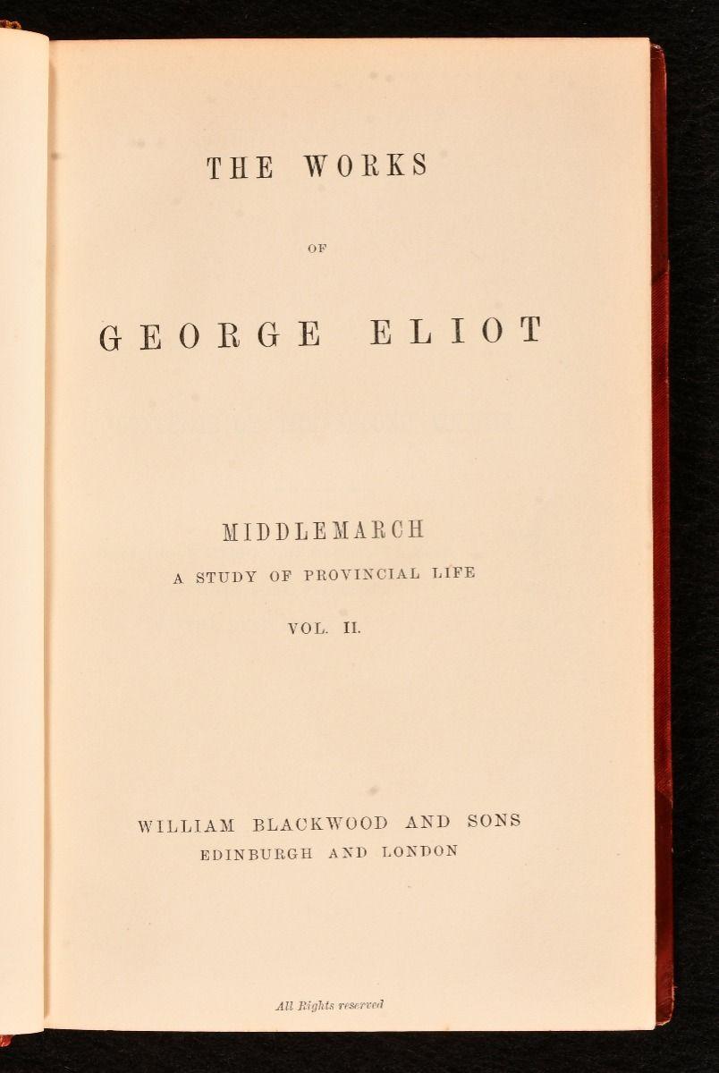 c1878 The Works of George Eliot 5