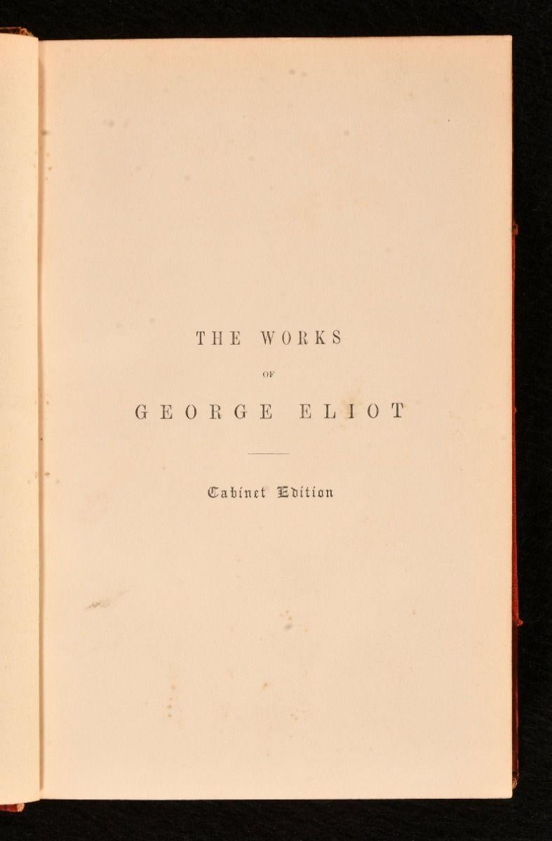 Paper c1878 The Works of George Eliot