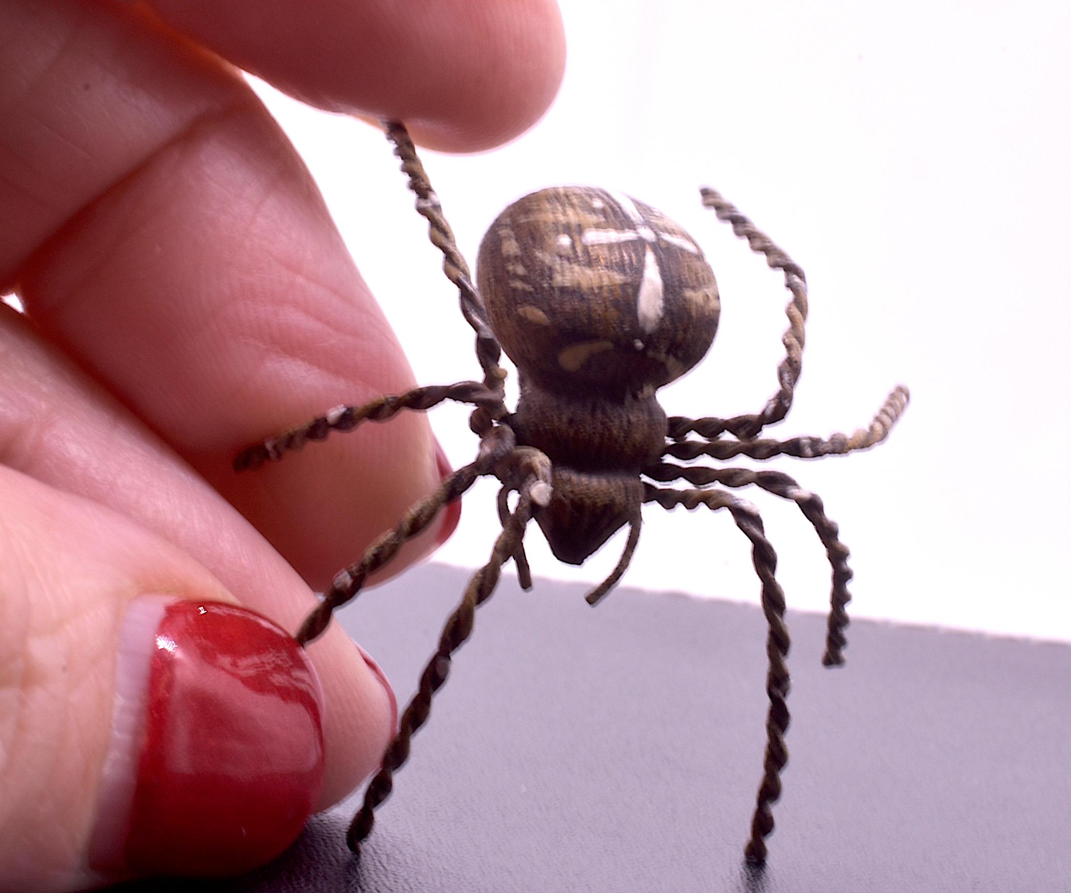 Women's or Men's C1880 Austrian Bronze Realistic Tarantula Spider