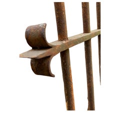 C1880 Four French iron railings from a Chateau fence