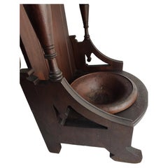 C1880 Mahogany Cane & Umbrella Stand with Copper Drip Tray