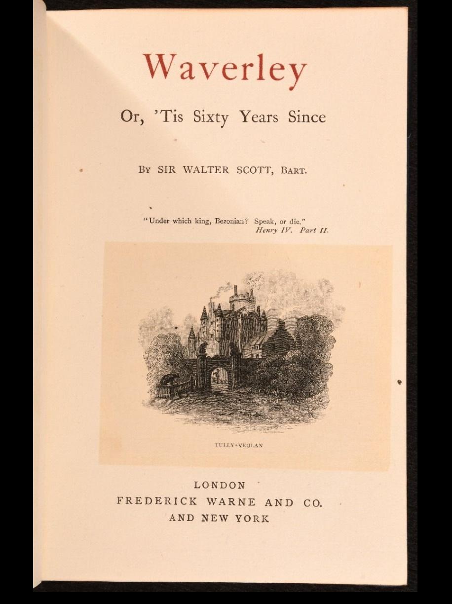 c1880 Romanzi di Waverley In condizioni buone in vendita a Bath, GB