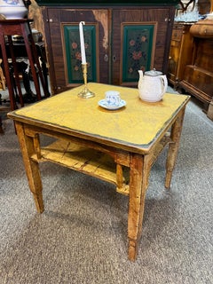 c.1880s Primitive Farmhouse Coffee Table, Rustic, Arts and Crafts