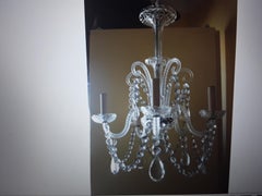 c1890-1900 Antique Anglo-Irish Traditional Cut Leaded Crystal Chandelier