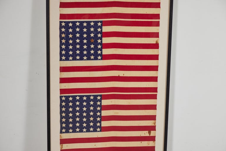 Folk Art c1890 42 Star American Uncut Flags Washington State For Sale