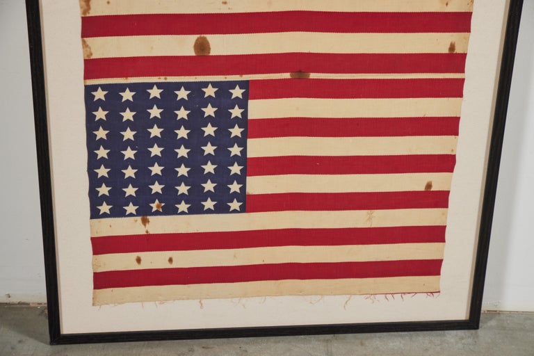 c1890 42 Star American Uncut Flags Washington State In Good Condition For Sale In Santa Monica, CA