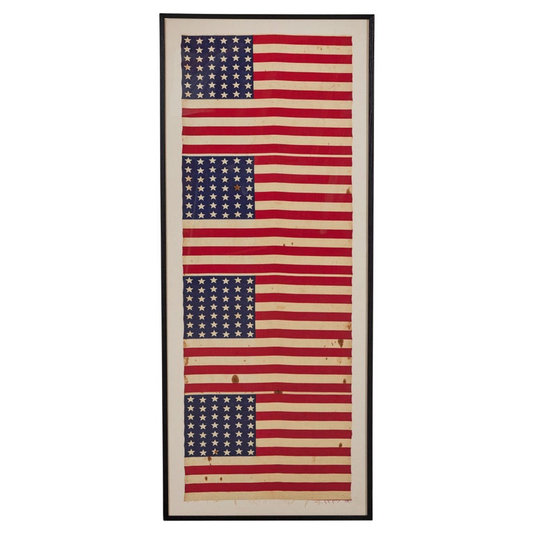 c1890 42 Star American Uncut Flags Washington State For Sale