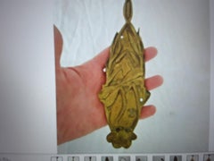 c1890 French Art Nouveau Gilt Bronze Dragonfly Wall Sconce