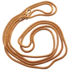 C1890 Snake Link 9K Chain Necklace